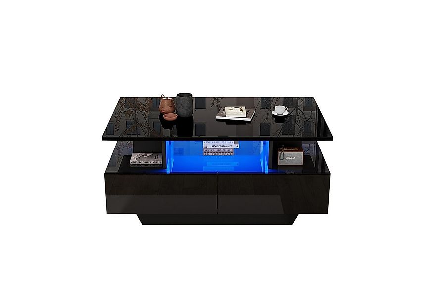 REDOM Couchtisch Moderner Couchtisch (Hochglanz-Wohnzimmetisch, Beistelltis günstig online kaufen