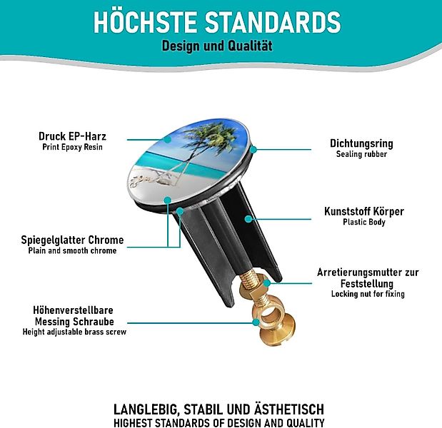Arteneur Waschbeckenstöpsel, ⌀ 4 cm, 100% günstig online kaufen