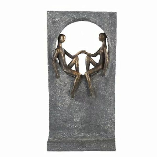 Casablanca by GILDE Skulptur Round Place bronze/silber günstig online kaufen