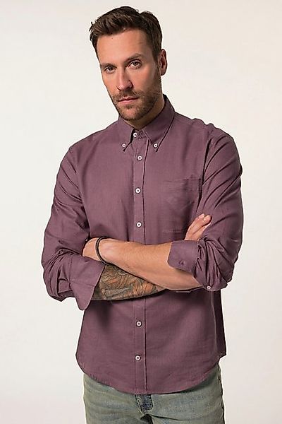 JP1880 Businesshemd Hemd Langarm Leinenmix Buttondown-Kragen günstig online kaufen