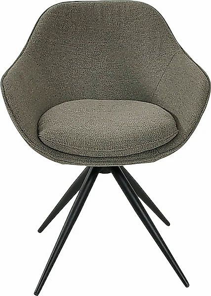 K+W Komfort & Wohnen Drehstuhl »ZOOM« () 4-Fuß Drehstuhl mit Gestell aus Me günstig online kaufen