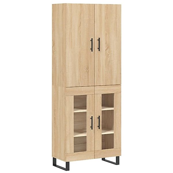 vidaXL Highboard Sonoma-Eiche 69,5x34x180 cm Holzwerkstoff 3195758 günstig online kaufen