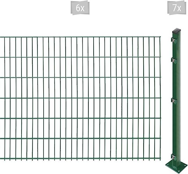 Arvotec Doppelstabmattenzaun »EASY 123 zum Aufschrauben« Zaunhöhe 123 cm, Z günstig online kaufen