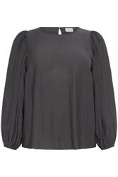 KAFFE Curve Langarmbluse Langarm-Bluse KCviva Große günstig online kaufen