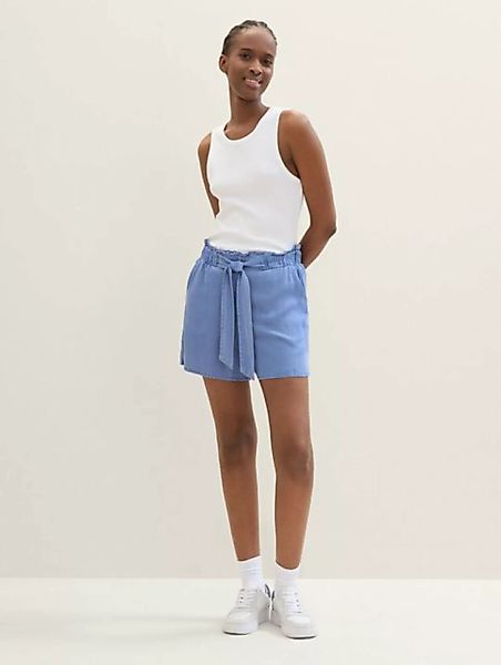 TOM TAILOR Denim Bermudas Paperbag Shorts mit Lyocell günstig online kaufen