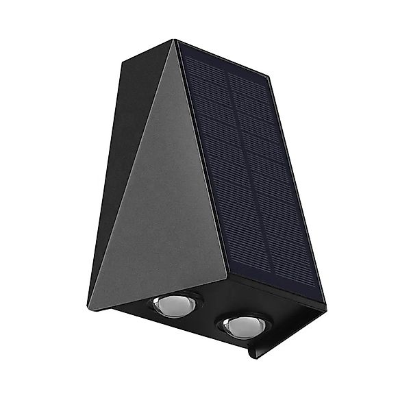 Arnusa LED Außen-Wandleuchte Solar Wandleuchte Wandstrahler günstig online kaufen