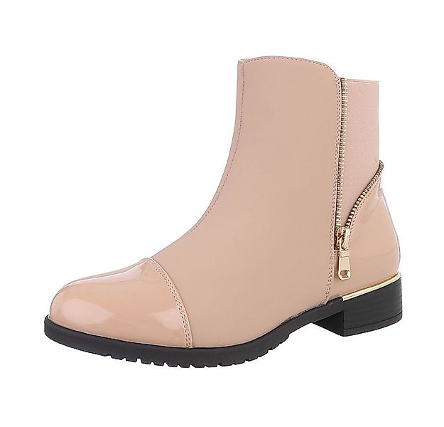 Ital-Design Damen Elegant Stiefelette (87417704) Blockabsatz Flache Stiefel günstig online kaufen