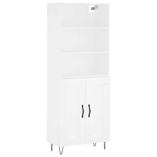 vidaXL Highboard Weiß 69,5x34x180 cm Holzwerkstoff 3189949 günstig online kaufen