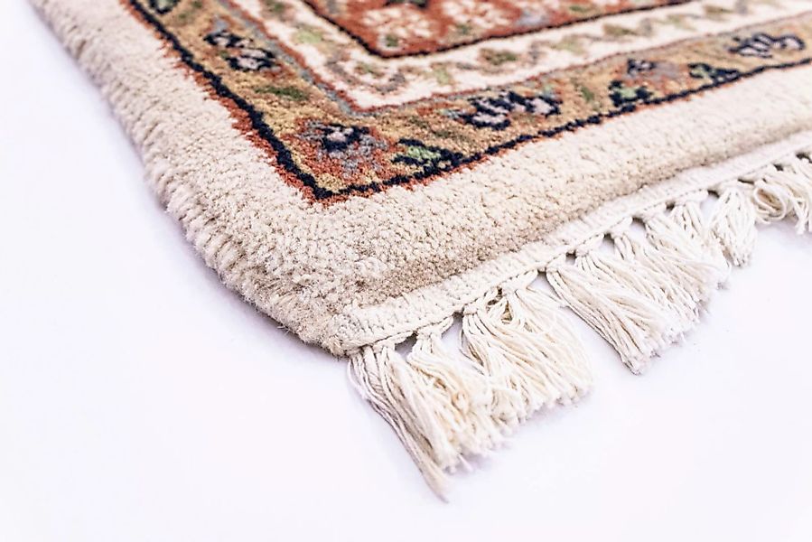 morgenland Wollteppich »Sarough Teppich handgeknüpft beige«, rechteckig günstig online kaufen
