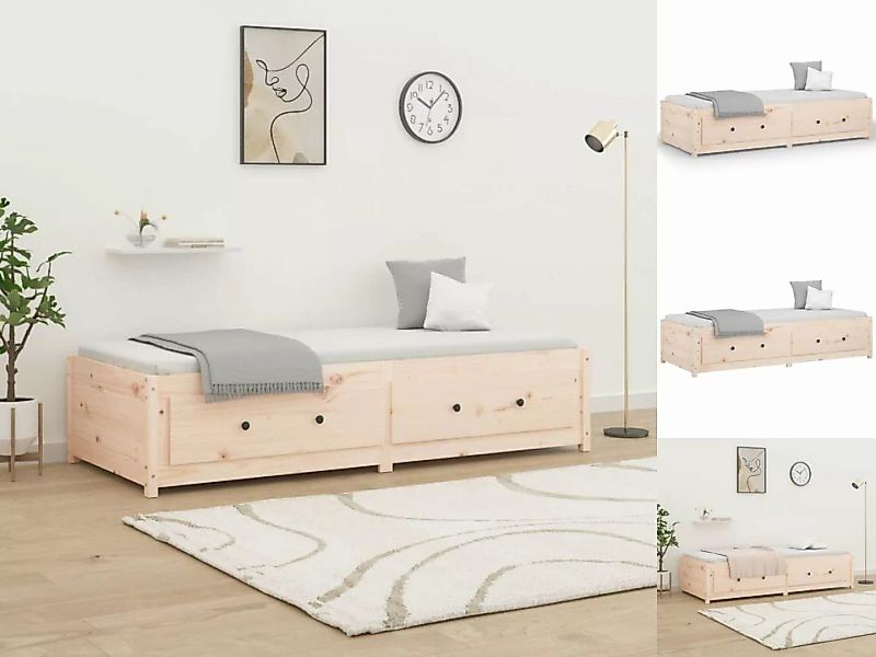 vidaXL Bettgestell Gästebett Tagesbett 90x200 cm Massivholz Kiefer Bett Bet günstig online kaufen