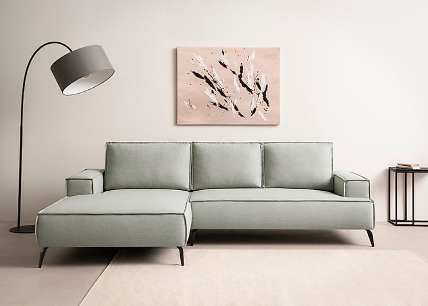 Home affaire Ecksofa »TVINNU, L-Form, 275cm, in Cord und Leinenoptik« wahlw günstig online kaufen