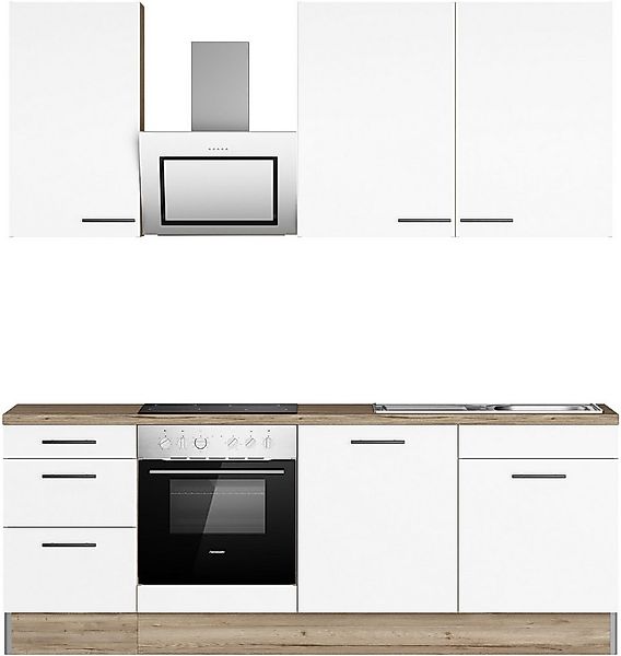 OPTIFIT Küchenzeile Fiona, Breite 230 cm, mit Hanseatic-E-Geräten in Premiu günstig online kaufen