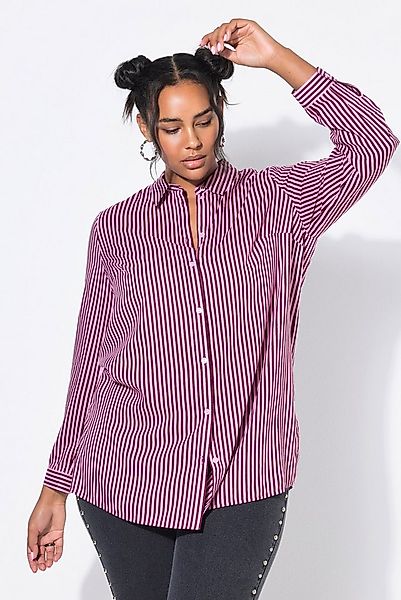 Studio Untold Hemdbluse Hemdbluse feiner Streifenprint günstig online kaufen