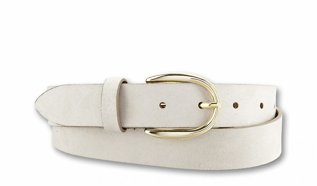 BERND GÖTZ Ledergürtel "Ledergürtel mit samtigem Look und Goldschließe" günstig online kaufen