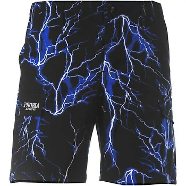 Phobia  Shorts Cargo Shorts With Blue All Over Lightning günstig online kaufen