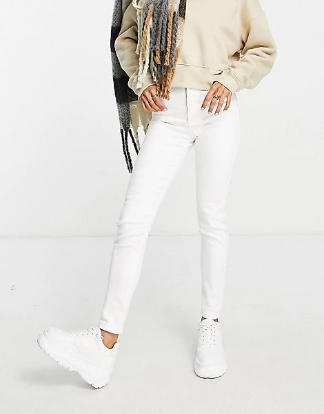 Brave Soul – Lucy – Jeans mit engem Schnitt in Weiß günstig online kaufen