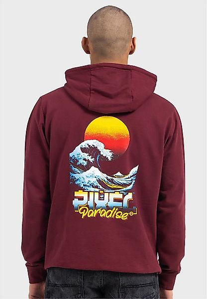 Oldskull Kapuzensweatshirt Retro Pixel Wave Logo Graphic im zeitlosen Retro günstig online kaufen
