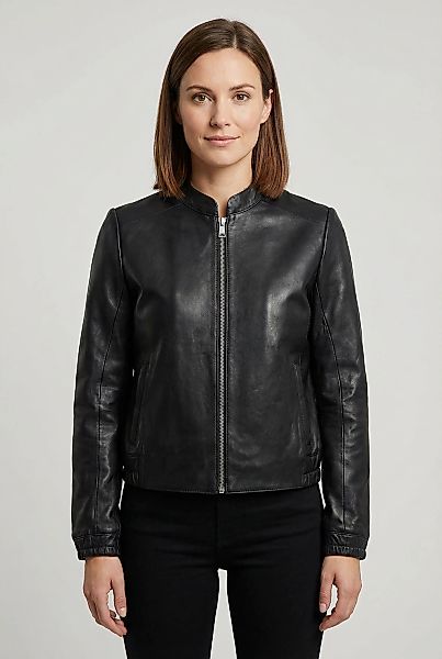 Mauritius Lederjacke "MWAshli" Blouson mit elastischen Bündchen günstig online kaufen