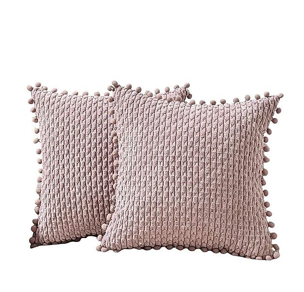 Coonoor Kissenbezüge Sofa Kissenbezug,mit Pompons, (2 Stück), für Weihnacht günstig online kaufen