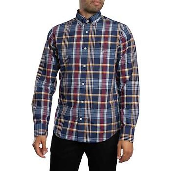 Gant  Hemdbluse Reguläres klassisches Popeline-Karohemd günstig online kaufen