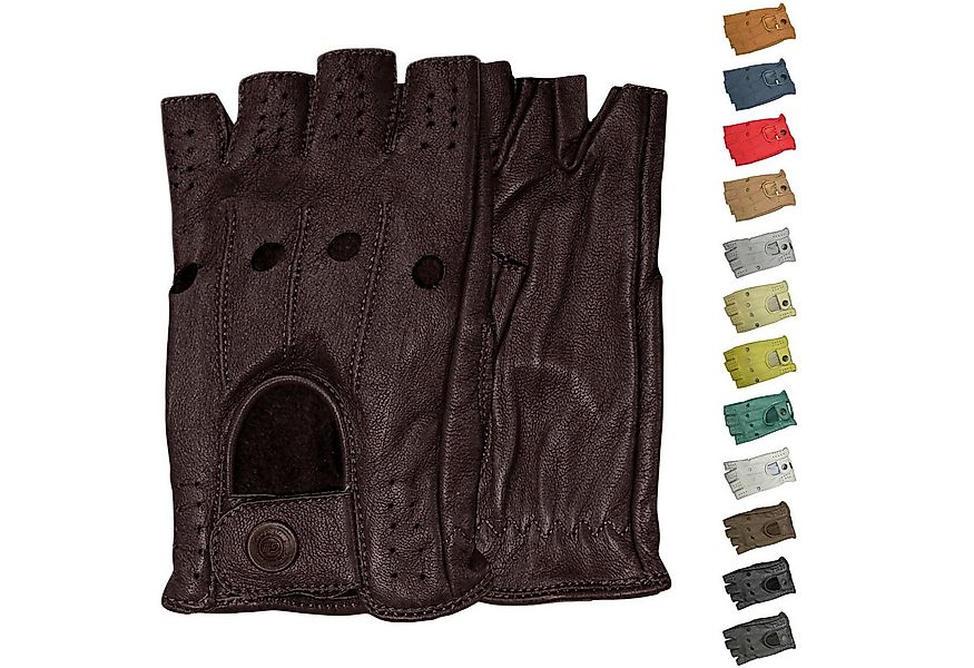 German Wear Lederhandschuhe Driving-GL3 Driving Halbfinger Fingerlose Autof günstig online kaufen