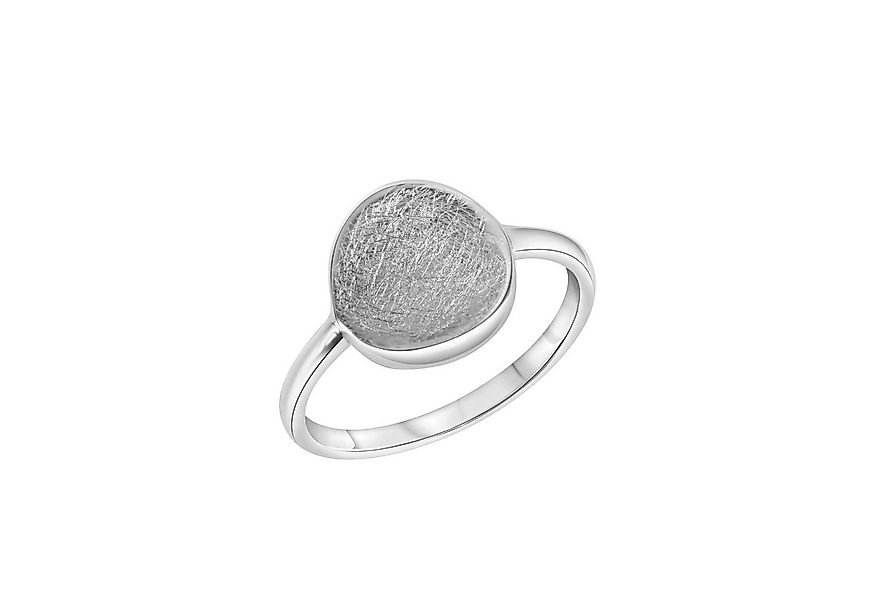 CELESTA Fingerring Silber 925 rhodiniert mit eismatter Oberfläche günstig online kaufen