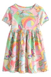Next Jerseykleid Kurzärmeliges, geripptes Jersey-Kleid (1-tlg) günstig online kaufen