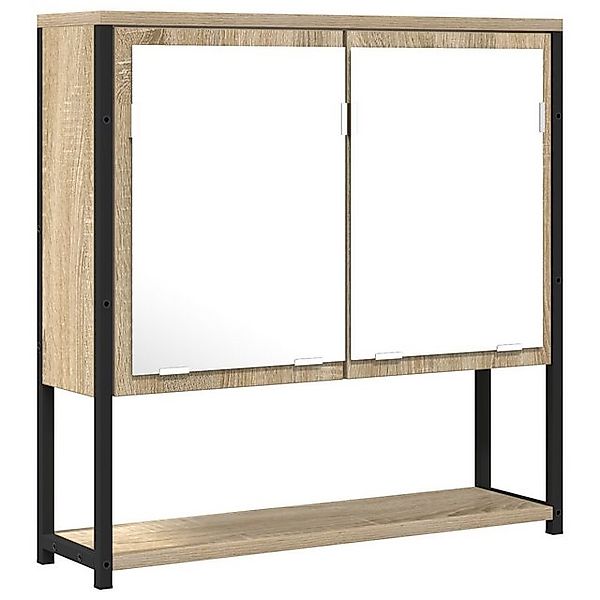 vidaXL Badezimmerspiegelschrank Spiegelschrank Sonoma Eiche 60x16x60 cm Hol günstig online kaufen
