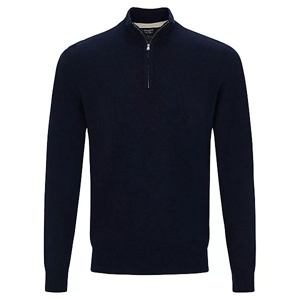 Hackett Wool Cash Mix Halber Reißverschluss Sweater XL Navy günstig online kaufen
