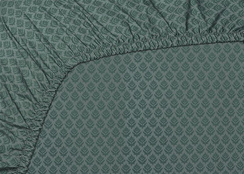PiP Studio Spannbettlaken Thousand Leaves_Blue Grey_UV_UV_90x200 günstig online kaufen