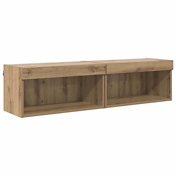 vidaXL Fernsehtische 2 Stk Artisan-Eiche 60 x 30 x 30 cm Holzwerkstoff 8829 günstig online kaufen