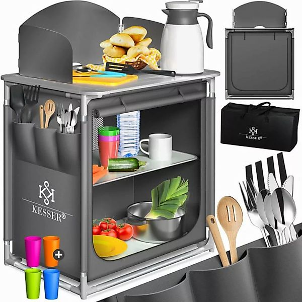 KESSER Mehrzweckschrank Campingschrank, Campingküche mit Aluminiumgestell günstig online kaufen