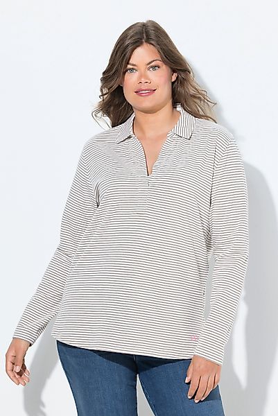 Laurasøn Poloshirt Ringelshirt Polokragen Langarm günstig online kaufen