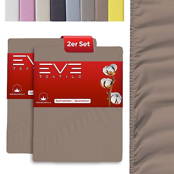 Eve Textile GmbH Spannbettlaken Spannbetttuch Bettlaken günstig online kaufen