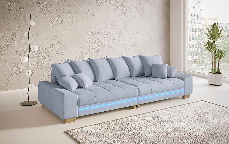 Mr. Couch Big-Sofa "Nikita II", mit RGB-LED Beleuchtung, Kaltschaumpolsteru günstig online kaufen