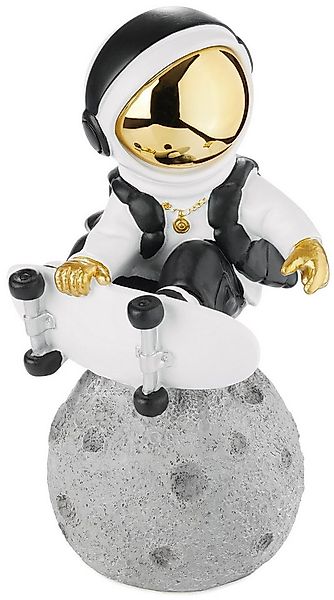 BRUBAKER Dekofigur Astronaut - Skateboarder auf dem Mond - 24 cm Weltraum F günstig online kaufen