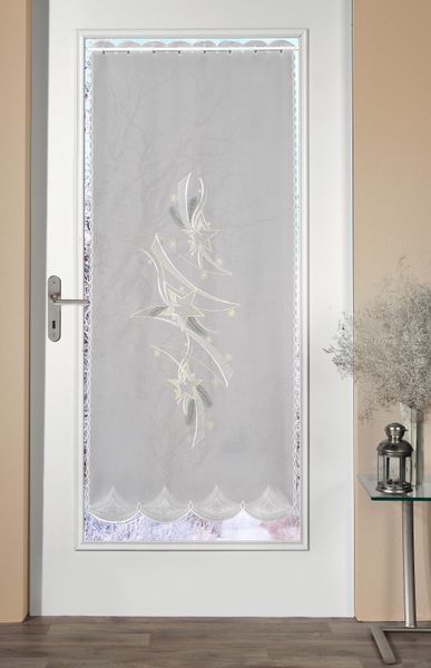 Stickereien Plauen Türvorhang "Türstores Sterne" Durchzuglöcher 1 Stk. tlg. günstig online kaufen