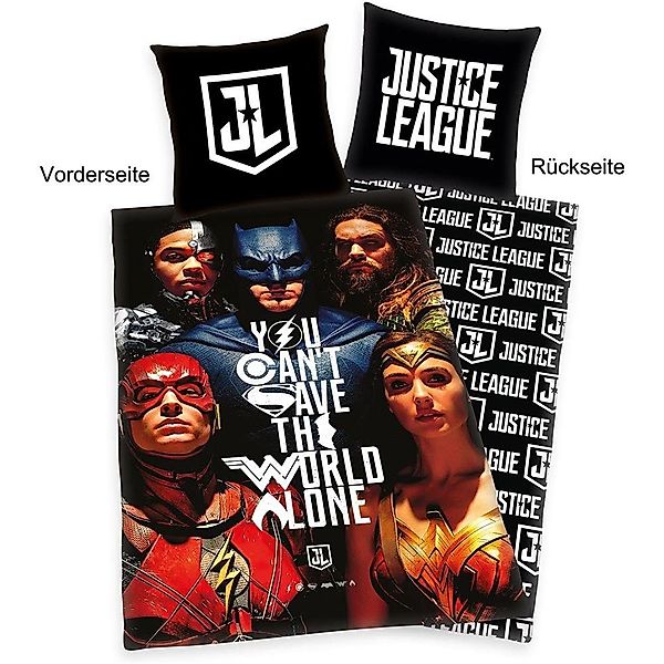 Herding Bettwäsche Justice League, 80x80+135x200 cm günstig online kaufen