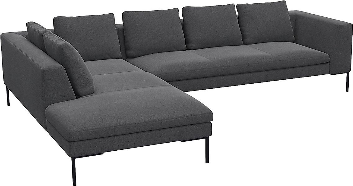FLEXLUX Ecksofa »Loano, superbequemer Sitzkomfort durch Kaltschaum im Sitz, günstig online kaufen