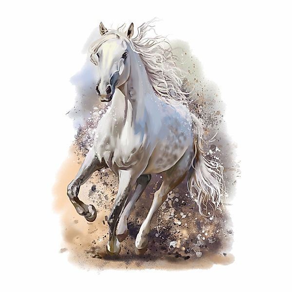 nikima Wandtattoo 179 Wandtattoo Pferd weiß günstig online kaufen