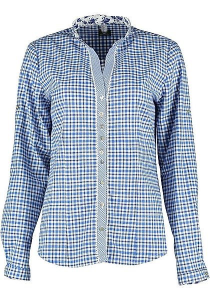 OS Trachten Trachtenbluse Ormoia Langarmbluse mit Edelweiß-Stickereien auf günstig online kaufen