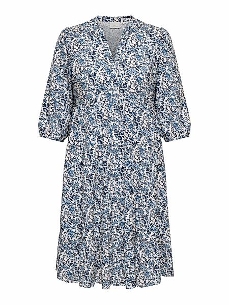 ONLY CARMAKOMA Tunikakleid "CARMILANA 3/4 DRESS WVN NOOS" Sommerkleid günstig online kaufen