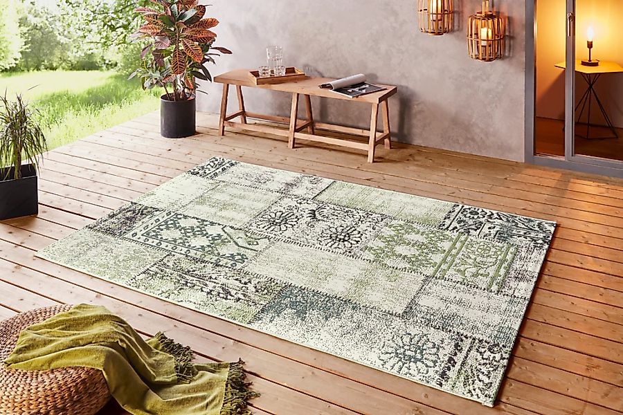 NORTHRUGS Teppich "Symi" rechteckig 8 mm Höhe In- & Outdoor, Kurzflor, Läuf günstig online kaufen