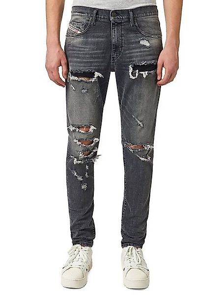 Diesel Slim-fit-Jeans Destroyed Stretch Hose Grau - D-Strukt 09B19 günstig online kaufen