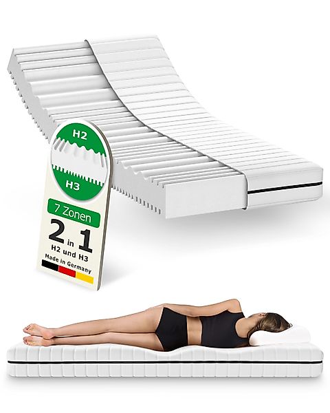 Kaltschaummatratze 18 cm 7-Zonen matratze 140x200 günstig online kaufen