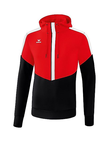 Erima Kapuzenpullover Hoodie Squad (Cotton Touch) rot/schwarz/weiss Herren günstig online kaufen