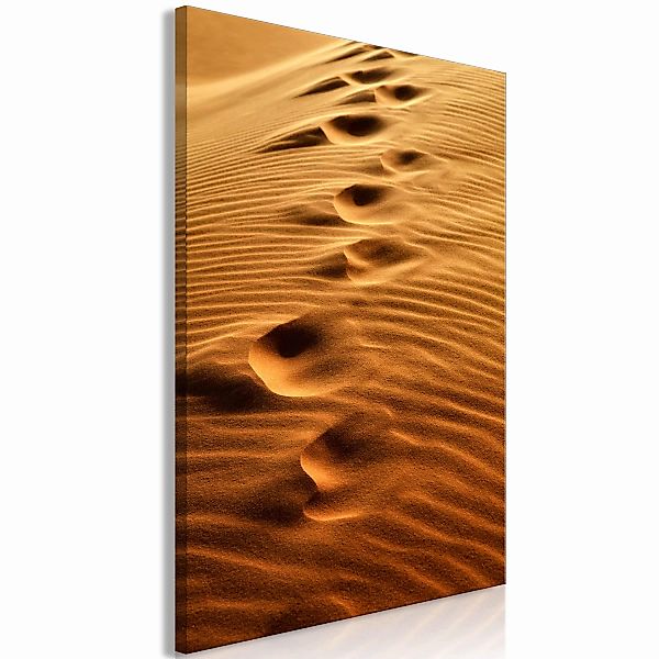 Wandbild - Traces on the Sand (1 Part) Vertical günstig online kaufen