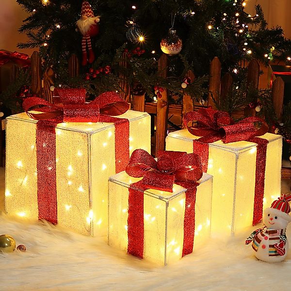 Elegear LED Dekolicht Weihnachtsfigur 3 Set günstig online kaufen