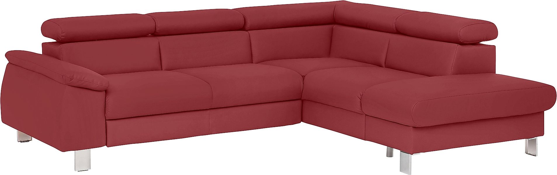 COTTA Ecksofa Komaris L-Form mit Kopfteilverstellung, günstig online kaufen