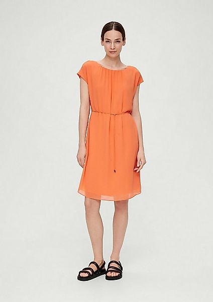 s.Oliver Minikleid Kleid Chiffonkleid mit Raffung günstig online kaufen